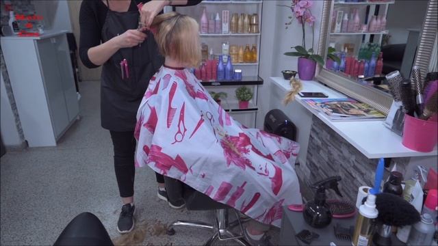 2020-40 Denisa preview - long hair cut to short asymmetric haircut смотреть онлайн