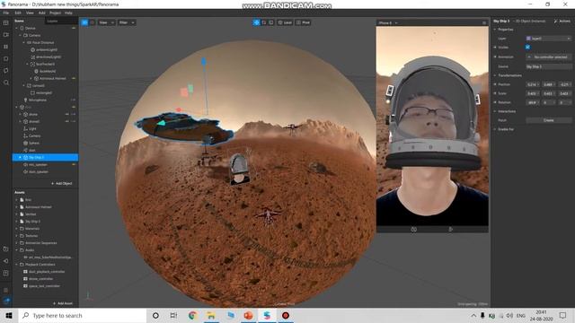 Of Course I Love Mars Filter using Spark AR (360 degree experience) смотреть онлайн