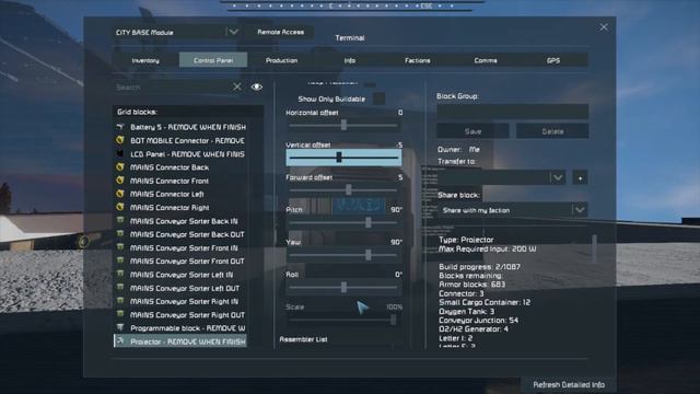 Space Engineers CITY BASE Grid System Introduction смотреть онлайн