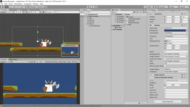 Как сделать границы камеры - Unity Легко смотреть онлайн