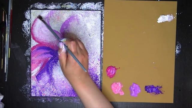 Abstract acrylic easy painting - Akril Painting Techniques masterclass смотреть онлайн