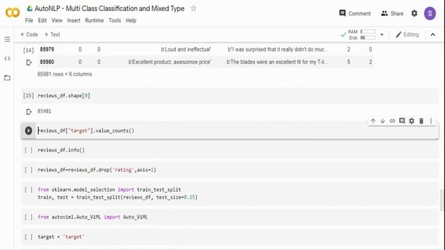 Automated Multi Class Text classifier - NLP with mixed data смотреть онлайн