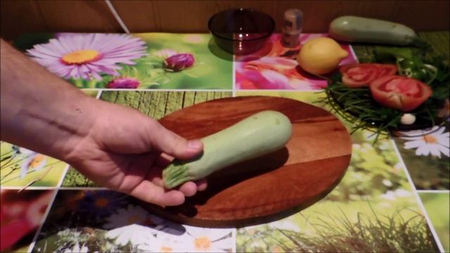 Линь с кабачками и зеленью!