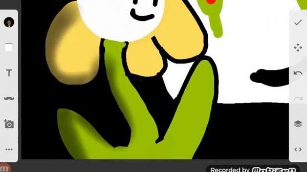 Flowey the flower art