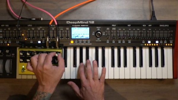 Experiments: Behringer DeepMind 12, Strymon Volante.