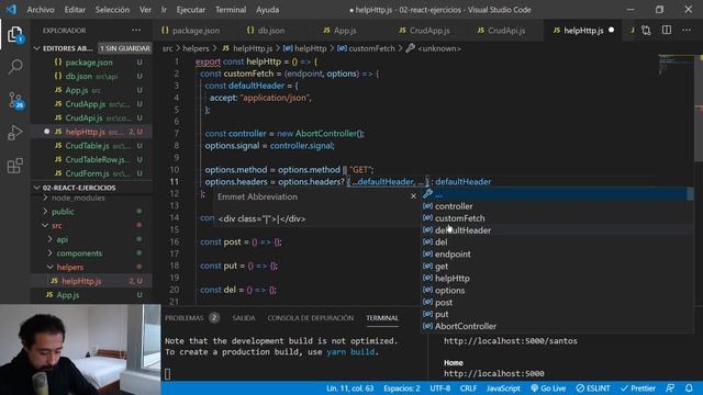 Curso React: 33. CRUD API: Creación de helper para peticiones AJAX ( 2 / 5 ) - jonmircha смотреть онлайн