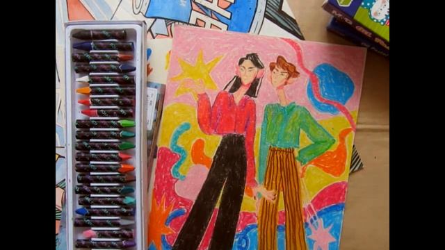 выбираю самую классную бюджетную масляную пастель! гамма, Vista-artista, Pentel, малевичъ,  и други