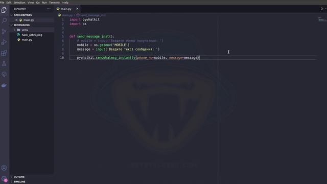 Практика Python | Отправляем сообщения в WhatsApp | Автоматизация WhatsApp смотреть онлайн