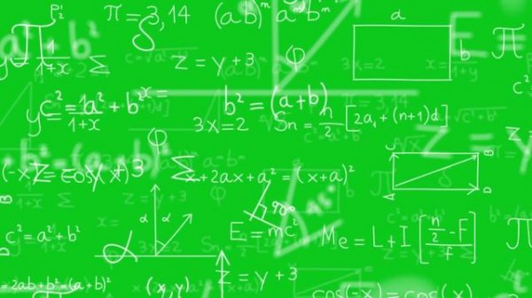 300 IQ Math Background Green Screen Effect 4K | Copyright free || By Green Pedia