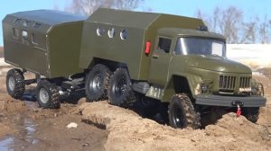 Вложил в ЗИЛ 131 15 000 р. и загнал в грязь! ... RC OFFroad 6x6