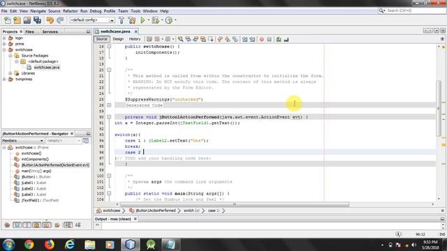 A simple java program to demonstrate the functioning of switch case смотреть онлайн