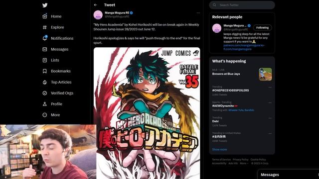 Horrible News for My Hero Academia and Horikoshi-sensei смотреть онлайн