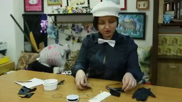 Ободок с ушками своими руками. смотреть онлайн