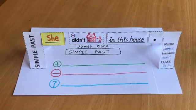 PAPER CRAFT with pictures for the Simple Past смотреть онлайн
