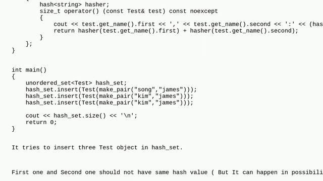 When does unordered_set invoke operator==? смотреть онлайн
