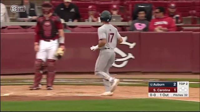 Auburn’s Will Holland 2RBI HR vs South Carolina смотреть онлайн