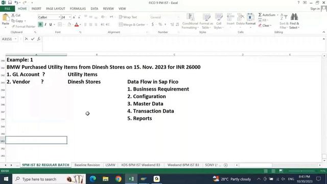 S4HANA SAP FICO BATCH- 02: Regular Class 57- Vendor Postings смотреть онлайн
