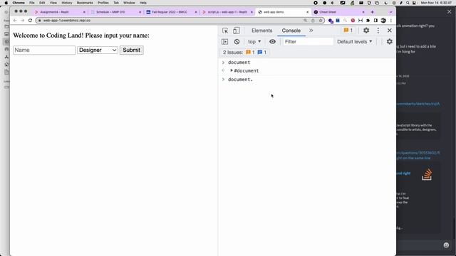 JavaScript Input and Events ~ MMP 310 смотреть онлайн