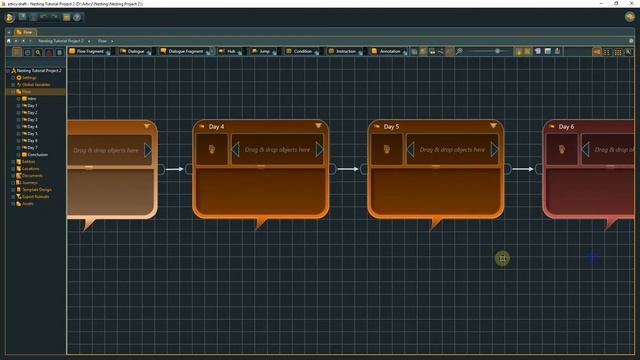 articy:draft 3 Tutorial: How to improve project structure with Nesting смотреть онлайн