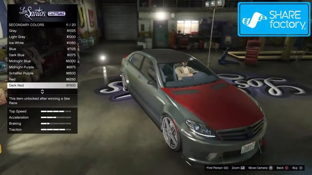 GTA 5 Online PS4 - Benefactor Schafter LWB Customization смотреть онлайн
