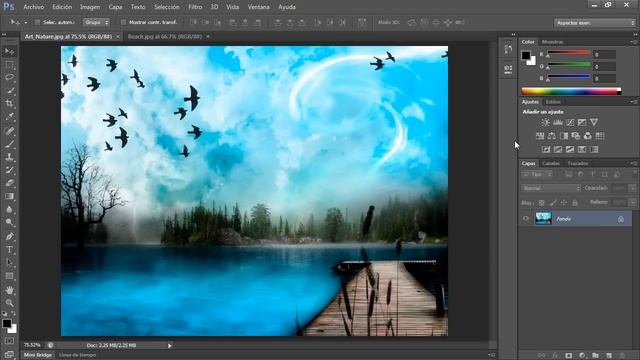 Curso Photoshop CS6 Capítulo 1 Espacios de Trabajo y Modos de Pantalla 03 смотреть онлайн
