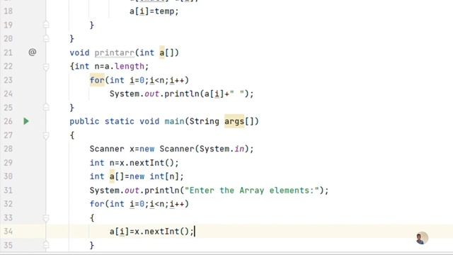 Selection sort Implementation in JAVA in TAMIL !!! смотреть онлайн