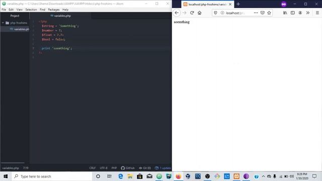 Variables - PHP Programming [1] смотреть онлайн