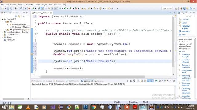 Introduction To Java Programming Exercise 2 17a смотреть онлайн