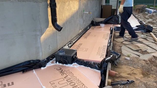 СТРОЙКА ? Сделали вход и отмостку вокруг дома? Строители с Узбекистана приготовили ВКУСНЕЙШУЮ ШУРПУ