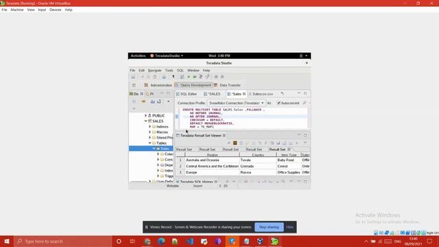 Migrate Data from all tables from Teradata to Snowflake Using AWS CLI and Teradata Express | POC смотреть онлайн