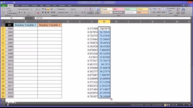 RAND and RANDBETWEEN Functions in Excel смотреть онлайн