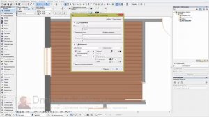 27 Задаём покрытие пола стандартными штриховками Archicad