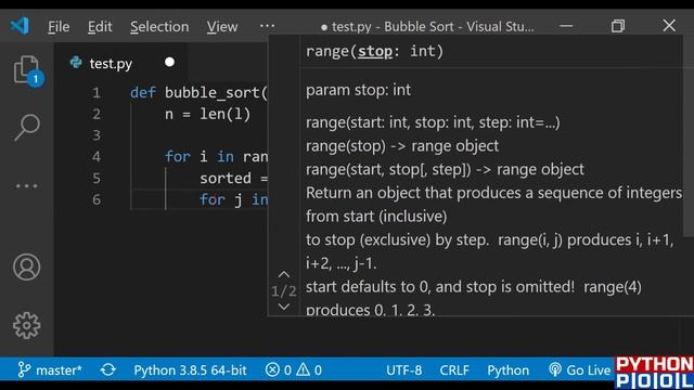 Bubble Sort Algorithm in Python With Program смотреть онлайн