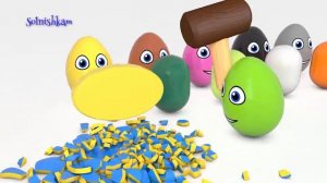 Яйца с сюрпризом Учим цвета Учим формы Учим фигуры 2 Surprise eggs Развивающий мультик для детей