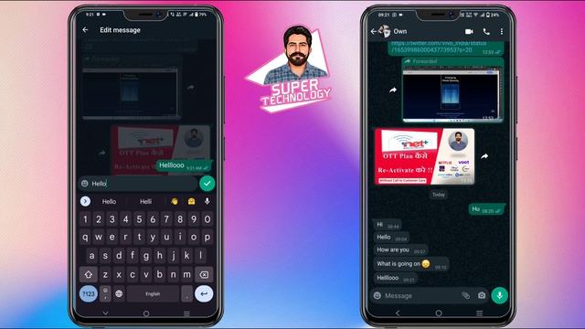 how to Edit WhatsApp Messages after Sending || Whatsapp ke Msg Edit Kaise Kare || Latest Update 202 смотреть онлайн