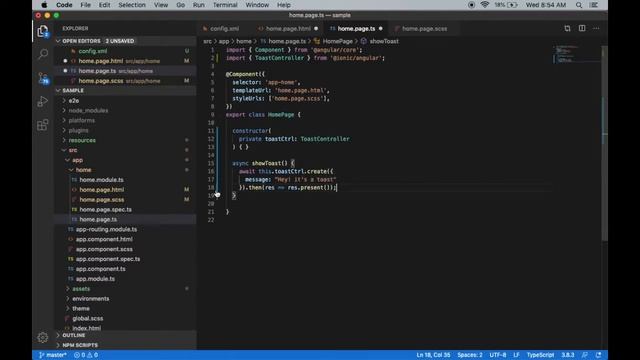 Display Toast Message in ionic apps - codesundar смотреть онлайн