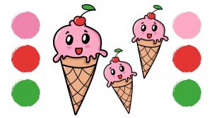 Как нарисовать МОРОЖЕНОЕ / Раскраска МОРОЖЕНОЕ / How to draw ICE CREAM / ICE CREAM Coloring