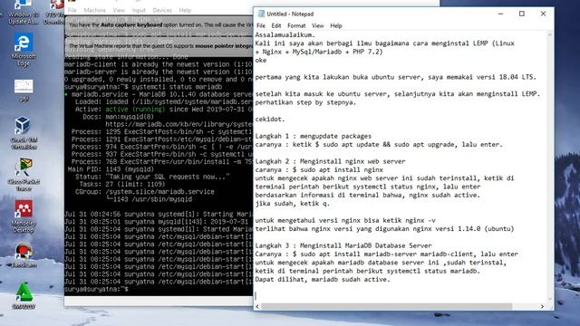 Tutorial : Cara Menginstall LEMP (Linux+Nginx+MySQL/MariaDB+PHP 7.2) di Ubuntu Lts 18.04 смотреть онлайн