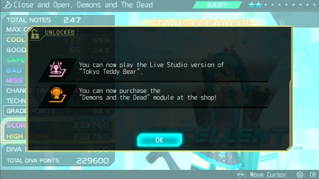 Hatsune Miku: Project DIVA F 2nd (прохождение 4-х песен на уровне сложности Easy) смотреть онлайн