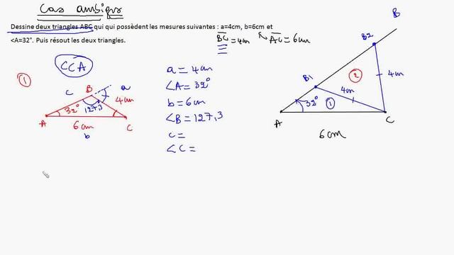 Ontario Math 11eme: Unité 3 leçon 11 triangle ambigu partie 3 смотреть онлайн