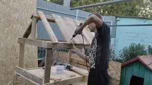 Будка для овчарки своими руками.