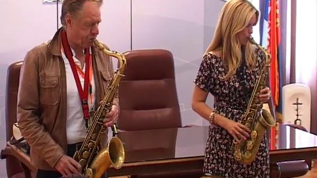 Hans and Candy Dulfer Workshop in City Hall of Nis, Serbia смотреть онлайн