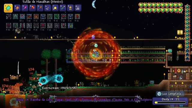 TERRARIA VENCENDO A FROST MOON (Lua de Gelo) COM SET MÁGICO MASTER MODE 1.4.3.6 смотреть онлайн
