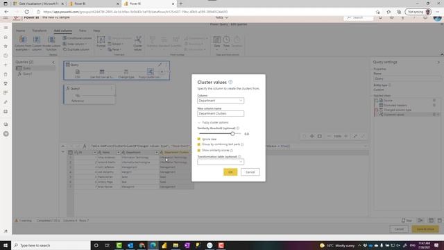 Fuzzy Clustering in Power BI using Power Query Finding similar values смотреть онлайн