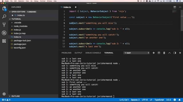 rxjs: the different subjects смотреть онлайн