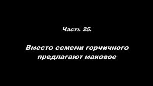О немощи современного пастырства. Часть 25. Вместо семени горчичного предлагают маковое