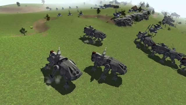 Can 100 Clone AT-TE Tanks Destroy the DROID ARMY?! - Men of War: Star Wars Mod Battle Simulator смотреть онлайн