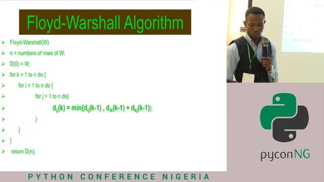 Ayeni Olarinde-APPLICATION OF FLOYD-WARSHALL’S ALGORITHM IN AIR FREIGHT SERVICES USING PYTHON смотреть онлайн