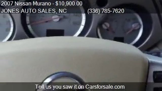 2007 Nissan Murano SL AWD 4dr SUV for sale in WINSTON SALEM, смотреть онлайн