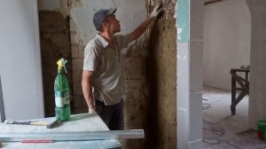 Штукатурка саманной стены